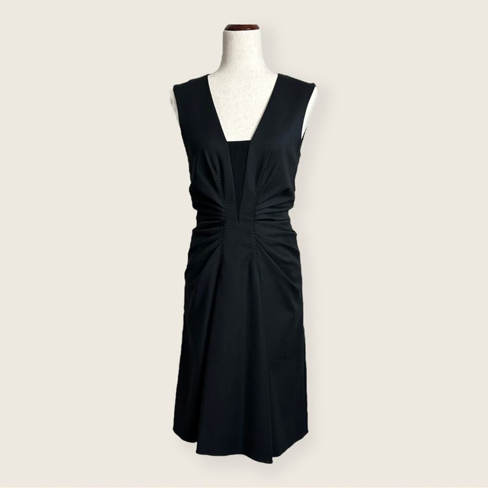 NWT | SPORTMAX | Square Neckline Knee-Length Dress | Black | Size 8 - Picture 16 of 16